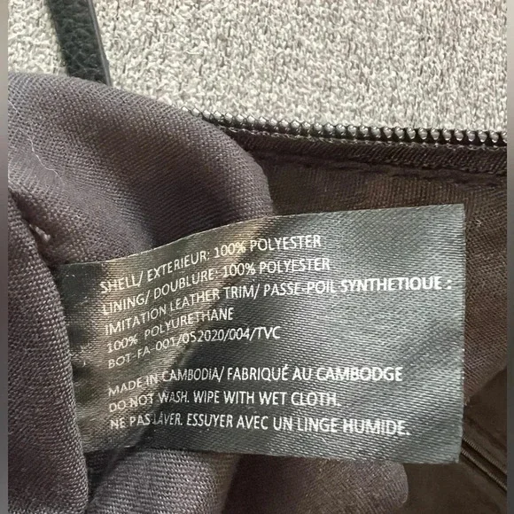 NWT Botkier New York Bond Black Nylon Tote Bag, Black - Picture 12 of 14